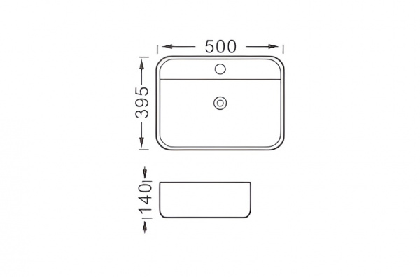 Фото раковина накладная акватек вега 50 см aq5506-mw