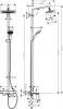 Фото душевая стойка hansgrohe croma select e 27687000