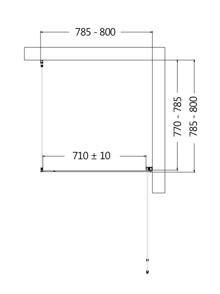 Фото душевое ограждение aquame 80x80 см aqm5215-rh-8