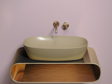 Фото раковина накладная ceramicanova element 60 см, цвет: капучино cn6049mc