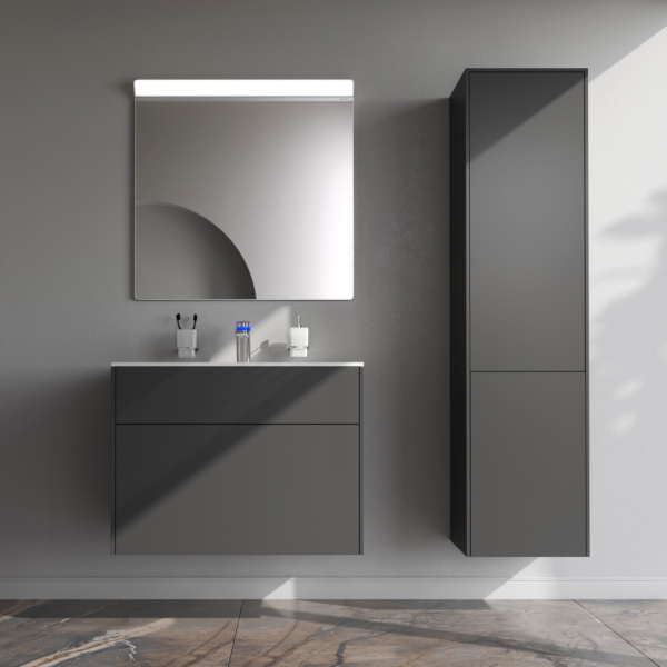 Фото тумба под раковину am.pm inspire v2.0  80 см цвет: графит m50afhx0803gm