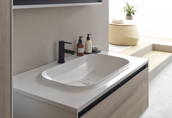 Фото тумба с раковиной kolpa-san pandora 75 см, цвет: белый oup 75wh