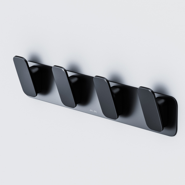 Фото набор крючков для полотенец am.pm inspire 2.0 black edition a50a35922