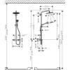 Фото душевая стойка hansgrohe croma select s 26891670