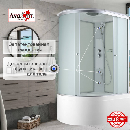 Фото душевая кабина avacan c5012r 120x80 см стандартная
