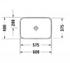 Фото раковина накладная duravit happy d.2 plus  60 см 2359606100