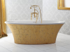 Ванна из искусственного камня Cezares Melodia 170x75 см Gold