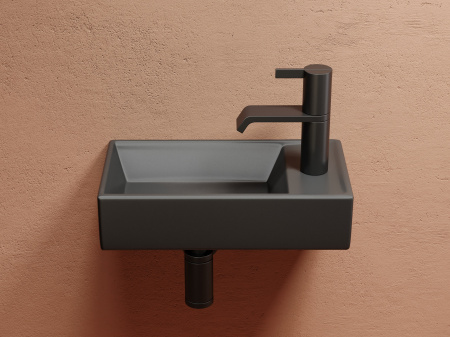 Фото раковина подвесная ceramicanova element 41.7 см, цвет: антрацит cn6051lmdh