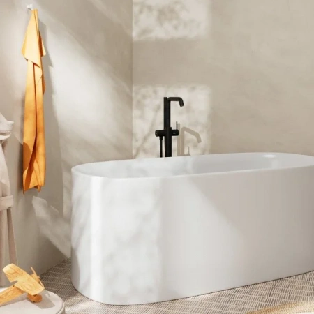 Фото напольный смеситель для ванны hansgrohe tecturis s 73440670