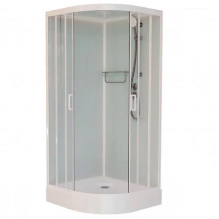 Фото душевая кабина frank f409 white 90x90 см 409009