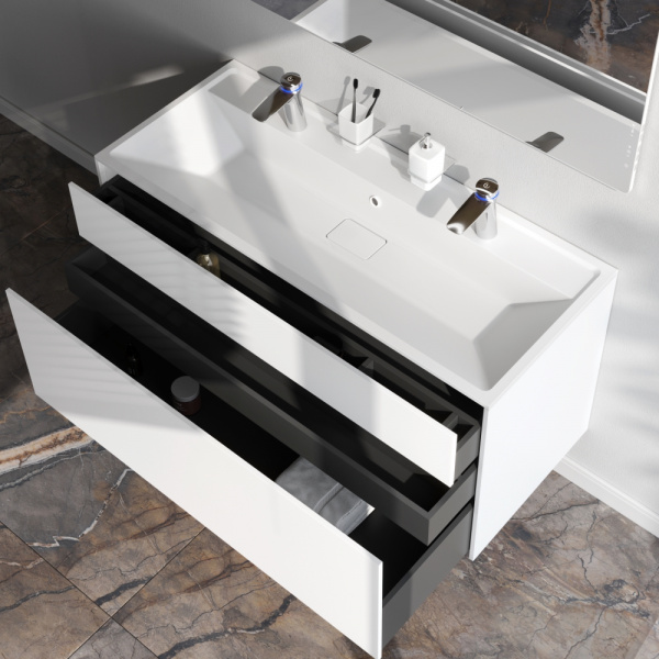 Фото тумба под раковину am.pm inspire v2.0  120 см цвет: белый m50afhx1203wm