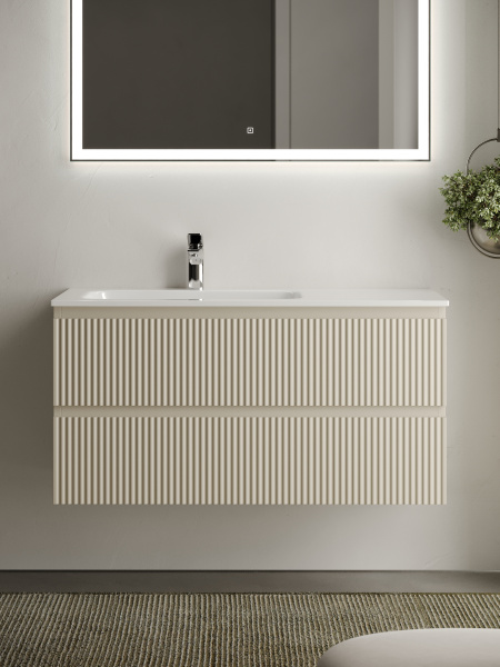 Фото тумба под раковину sancos snob r 100 см, цвет: beige soft  snr100lce