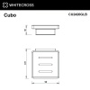 Фото мыльница подвесная whitecross cubo cu2420glb, цвет: золото брашированное