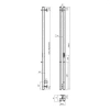 Фото электрический полотенцесушитель indigo style 2 pro 120/8 lspre120-8mkgdrt