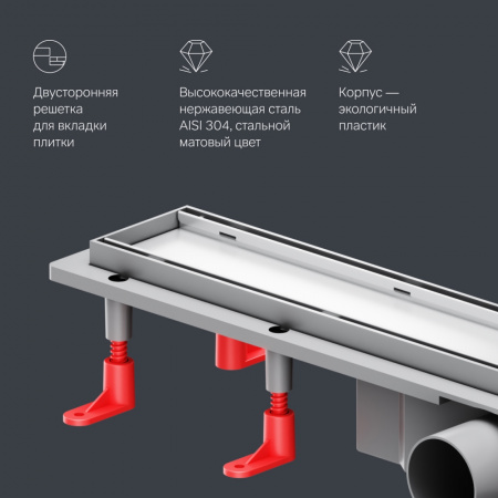Фото душевой трап am.pm primeflow 60 см w02sc-u11-060-04sb