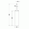 Фото ершик напольный duravit starck t 99451000 цвет: хром