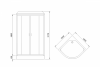 Фото душевая кабина royal bath нк rb100hk6-gt-bl 100x100 см