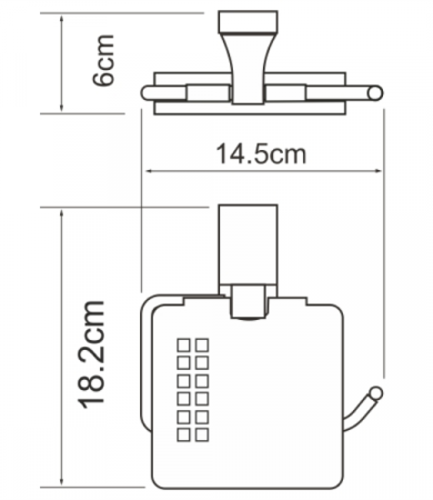 Фото держатель для туалетной бумаги wasserkraft lopau k-6025