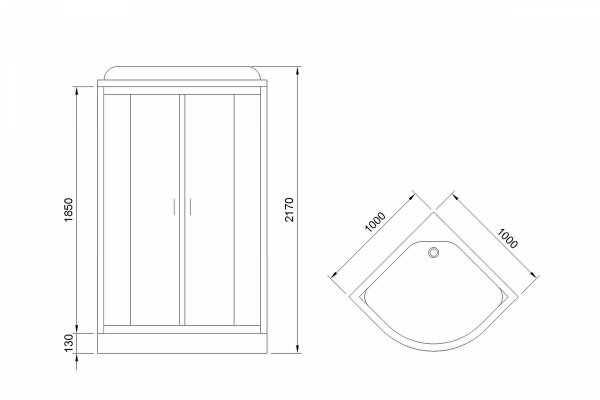 Фото душевая кабина royal bath нк rb100hk7-bt-ch    100x100 см