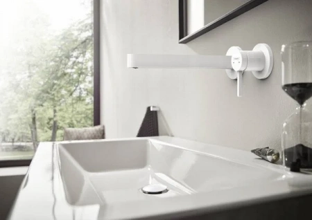 Фото смеситель для раковины hansgrohe finoris 76050700