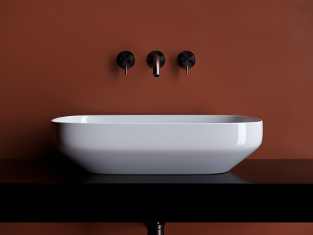 Фото раковина накладная ceramicanova element 60 см, цвет: белый cn5030