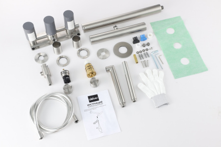 Фото душевой набор со встроенным смесителем abber perfekte 316 af8a50bst