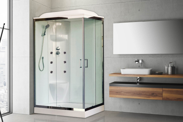 Фото душевая кабина royal bath нр rb8120hp7-wt-ch-l 120x80 см