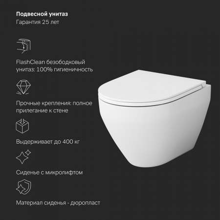Фото унитаз с инсталляцией am.pm spirit v2.0 is100151.701700
