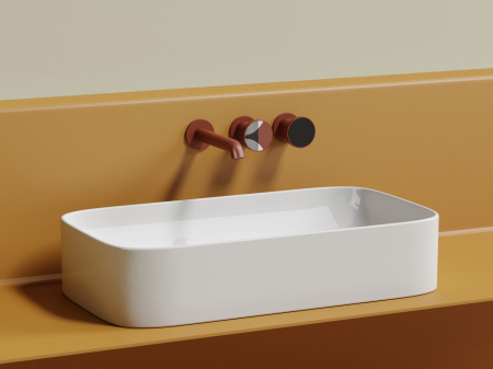 Фото раковина накладная ceramicanova element 70.5 см, цвет: белый cn6054