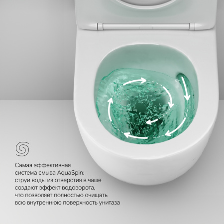 Фото унитаз подвесной безободковый с сиденьем am.pm like c801900sc