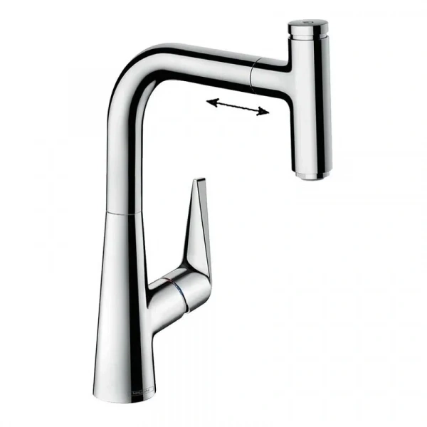 Фото смеситель для кухонной мойки hansgrohe talis select 73853000