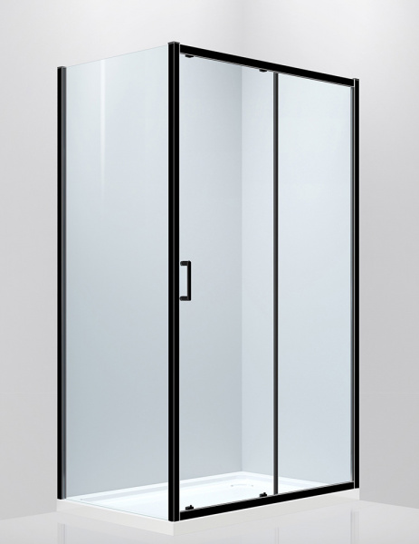 Фото душевое ограждение abber schwarzer diamant ag30120b-s90b 90x90 см