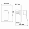 Фото встраиваемый смеситель для душа wasserkraft exter 1600 1651