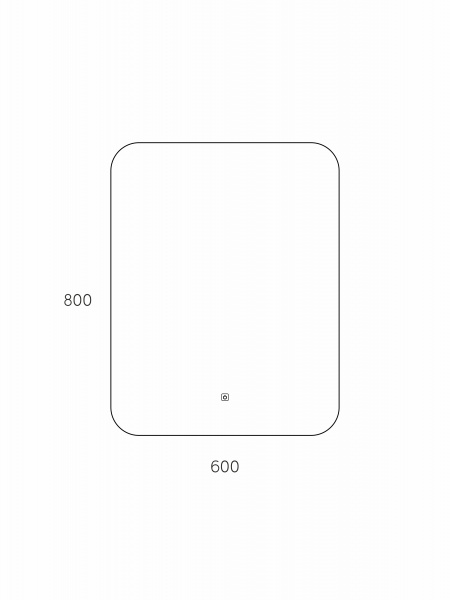 Фото зеркало с подсветкой taliente zled 60 см ta-zled-b6080