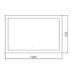 Фото зеркало abber see 120 см ag6107sxl-1.2