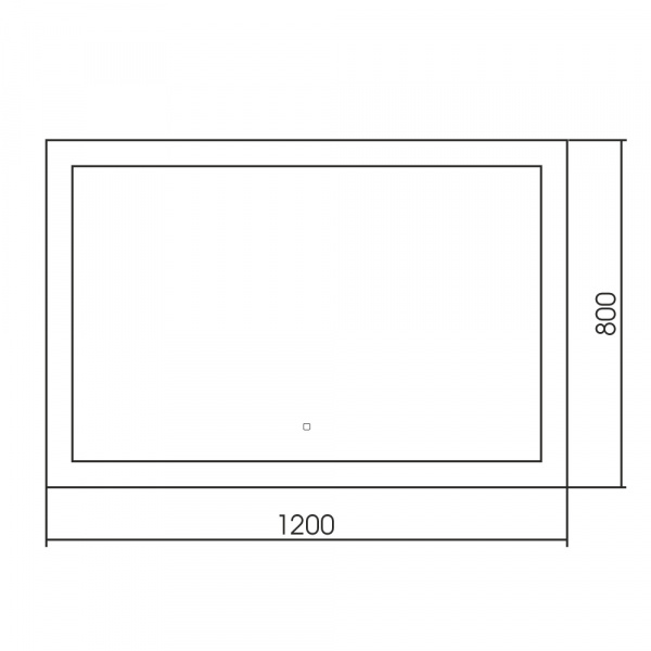 Фото зеркало abber see 120 см ag6107sxl-1.2