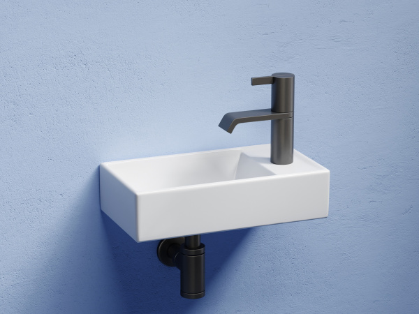 Фото раковина подвесная ceramicanova element 41.7 см, цвет: белый cn6051l