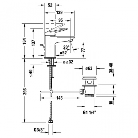 Фото смеситель для раковины duravit circle wa1010001c46