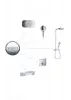 Фото термостатический смеситель для душа hansgrohe shower select 15763700