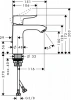 Фото смеситель для раковины hansgrohe metris 31204000