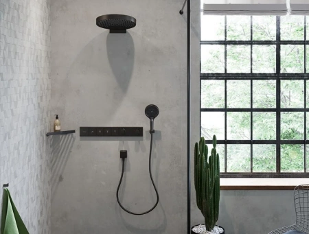 Фото термостатический смеситель для душа hansgrohe rainselect 15382670