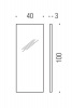 Фото зеркало подвесное colombo design gallery b2006