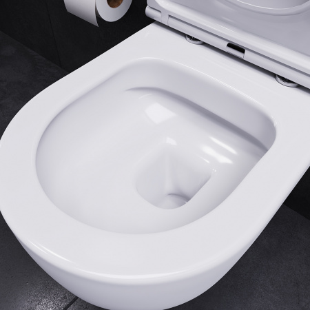 Фото унитаз подвесной безободковый с сиденьем am.pm sirius dx86c1700sc