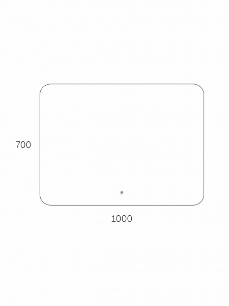 Фото зеркало с подсветкой taliente zled 100 см ta-zled-b10070