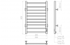 Фото электрический полотенцесушитель vincea vtd-1lbe 80x50 см