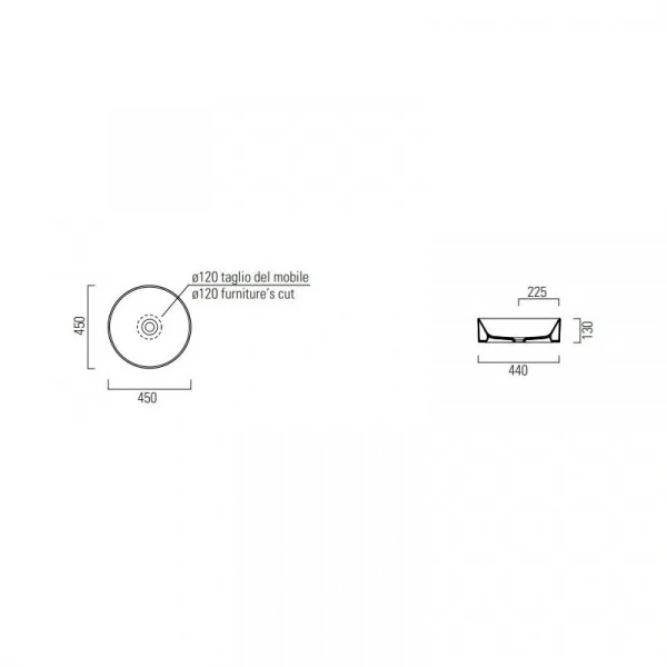 Фото раковина накладная gsi kube x 45 см 9427pvc11