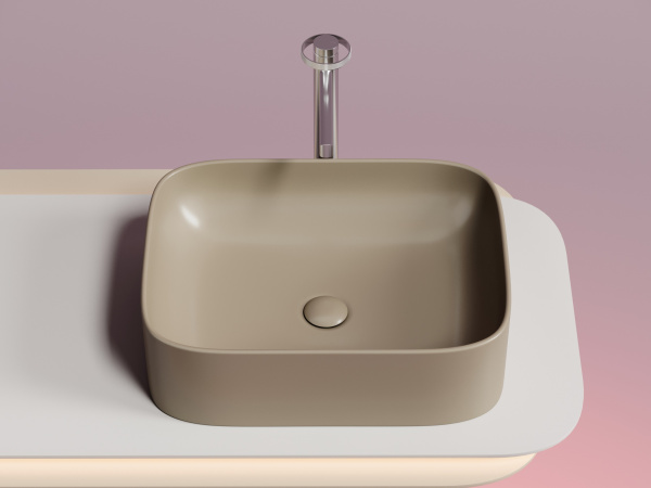 Фото раковина накладная ceramicanova element 50.5 см, цвет: капучино cn6052mc