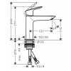 Фото смеситель для раковины hansgrohe logis fine 71253000