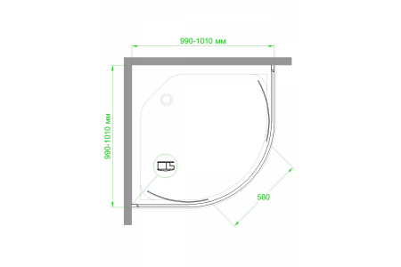Фото душевое ограждение royal bath hkd rb100hkd-t-bl 100x100 см