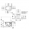 Фото унитаз подвесной безободковый duravit starck 1 650000012004320 (2510092000+612000012000320)